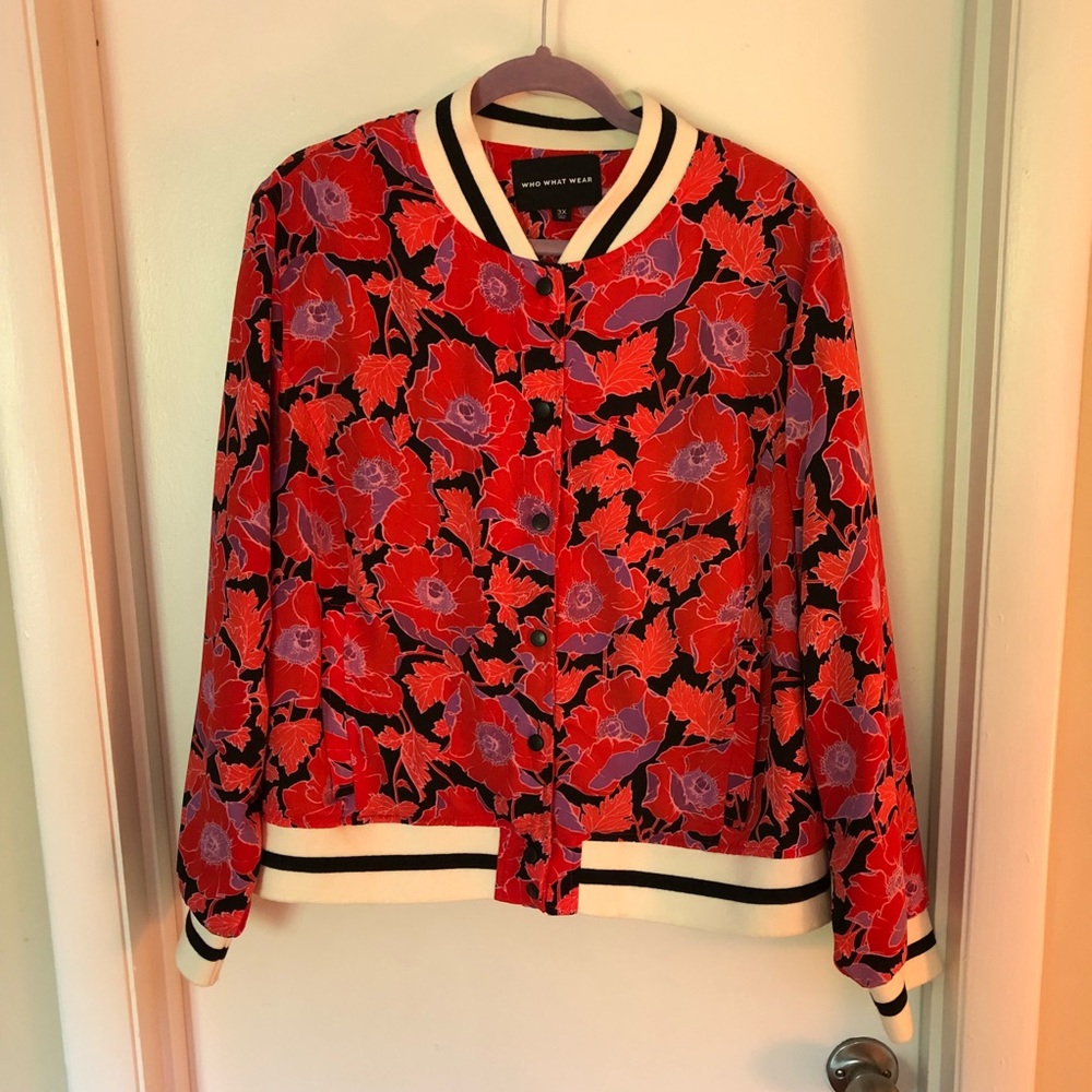 Who What Wear Bomber in 3X